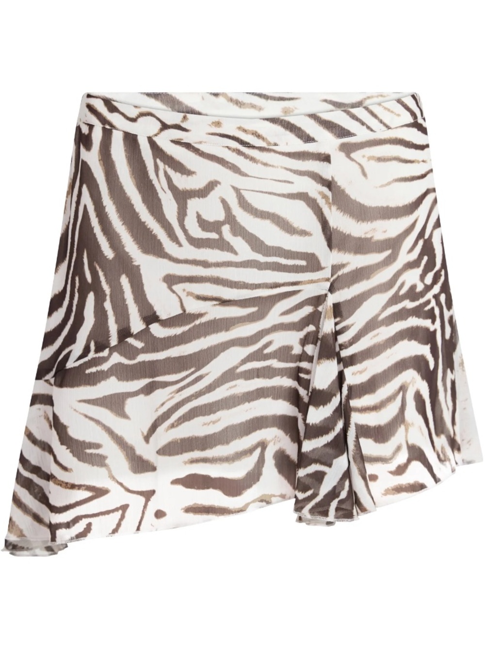 No Boundaries Asymmetrical Flouncy Mini Skirt